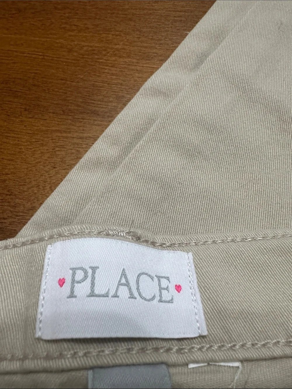The Children’s Place Girls Khaki Uniform Pants Ajustable Waist Size 12 NWOT